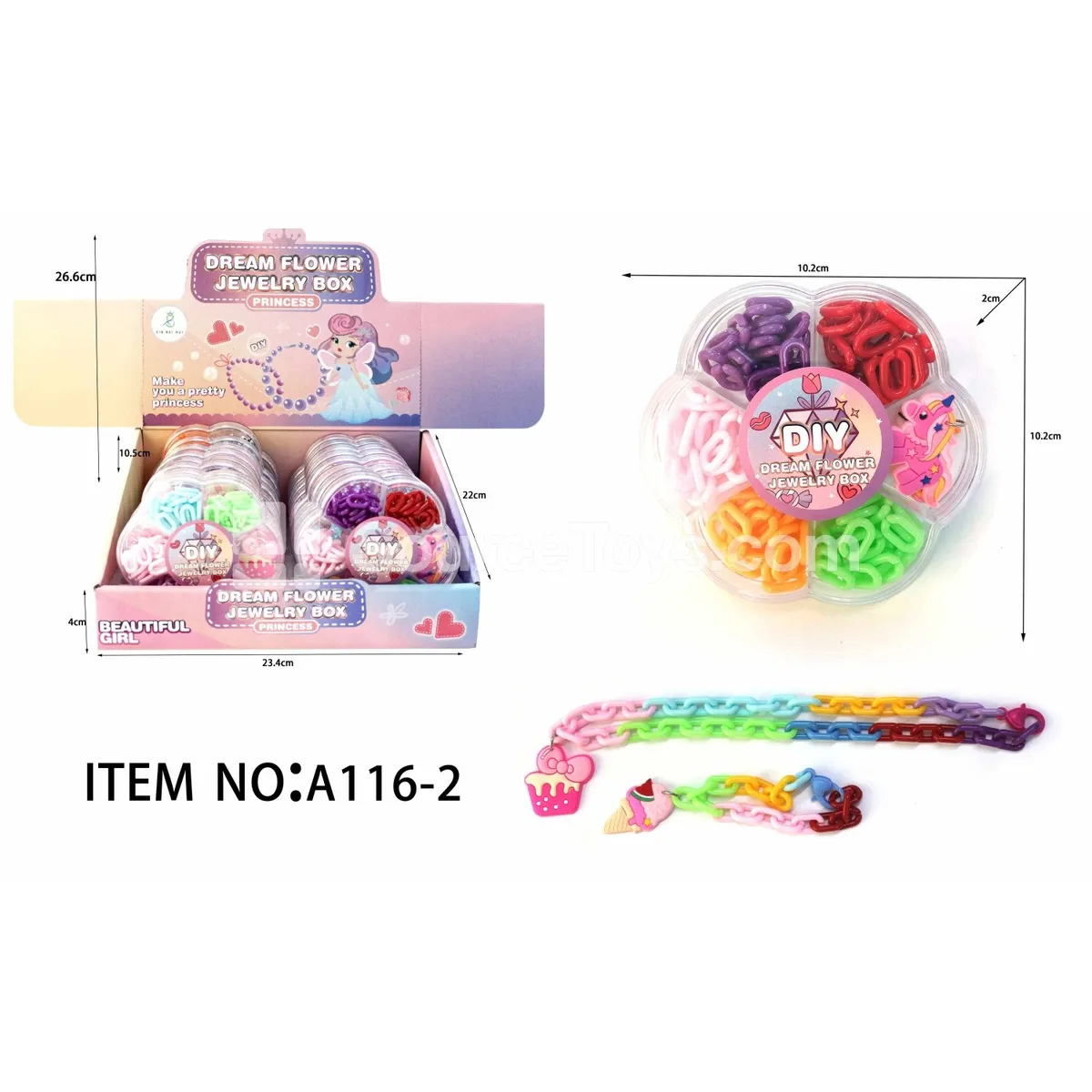 Plum Blossom DIY Bead Kit, 16 pcs/box