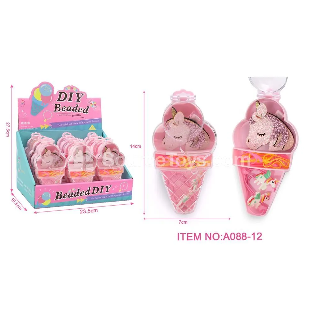 Ice Cream Jewelry Box Set of 12 for Pretend Play