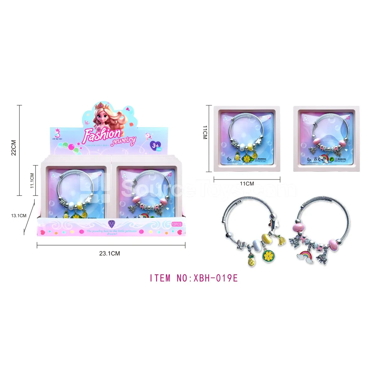 DIY Unicorn Charm Bracelet Set