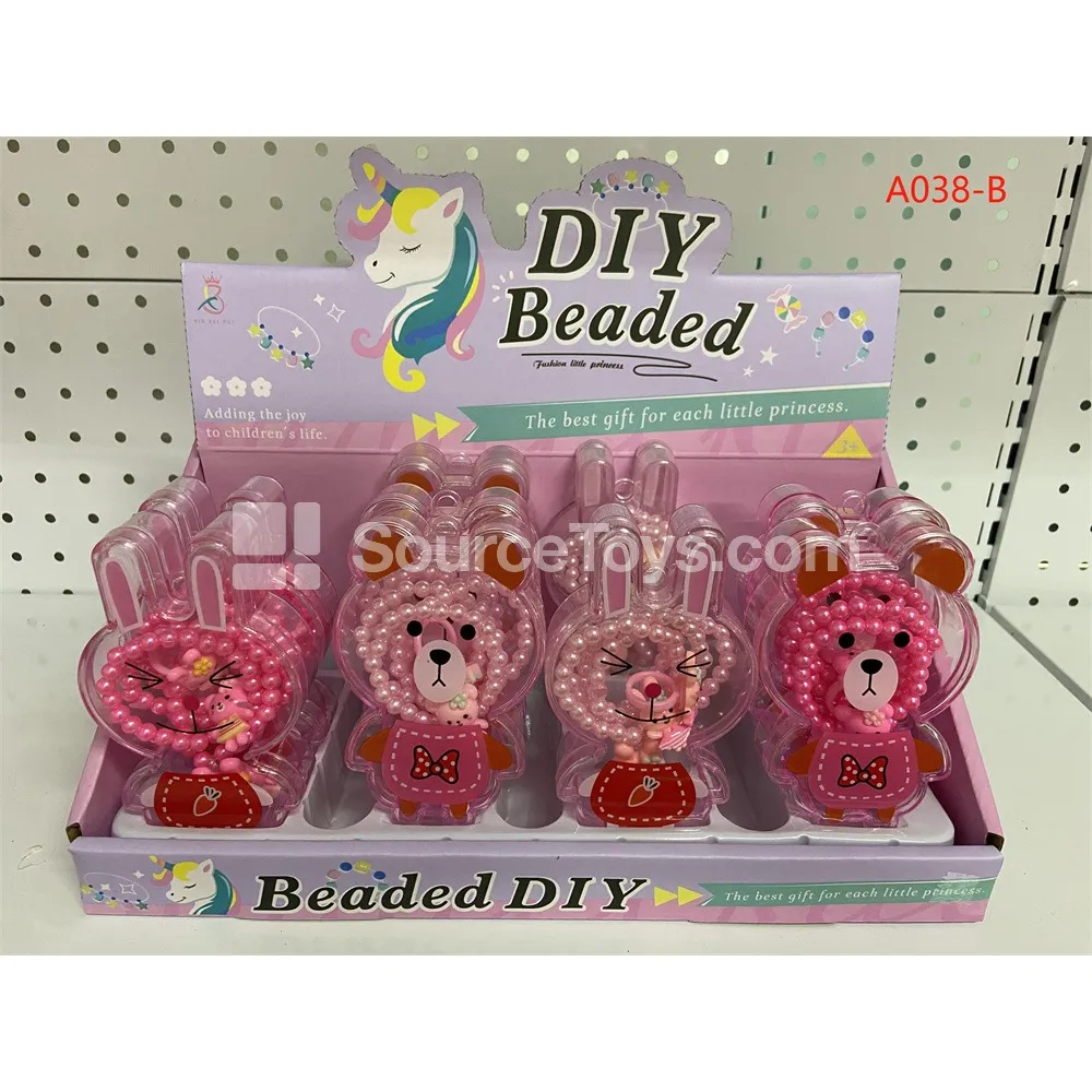 Girls’ Jewelry Set – Necklace & Hair Clips, 16 pcs/box