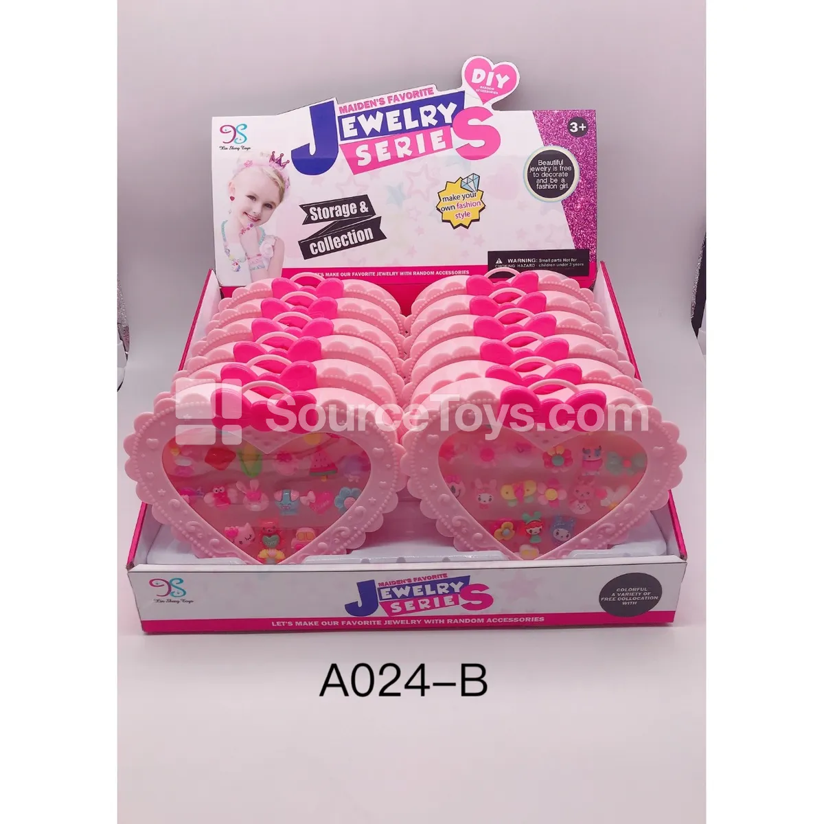 Girls Fashion Ring Set 12 pcs/Box