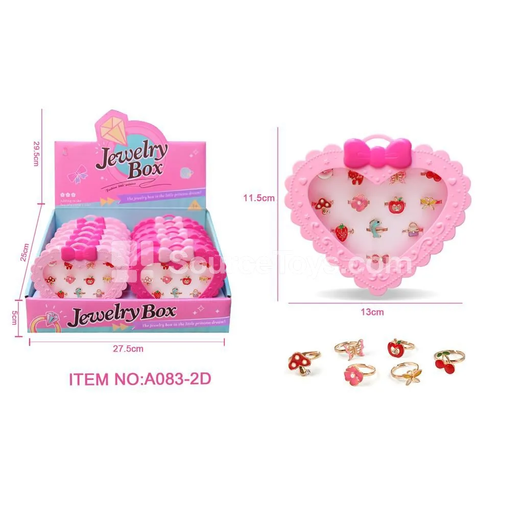 Cartoon Alloy Rings 12 pcs