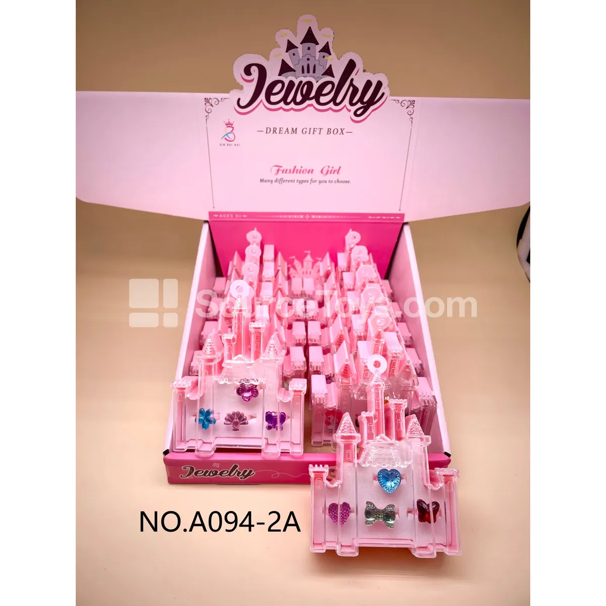 Castle Princess Gem Ring Box 12pcs/Box