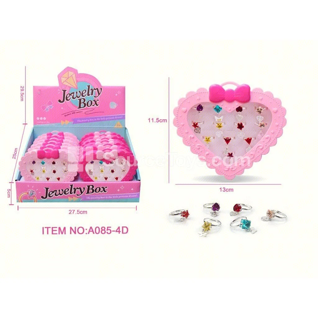 Gemstone Pendant Alloy Rings 12 pcs Role Play
