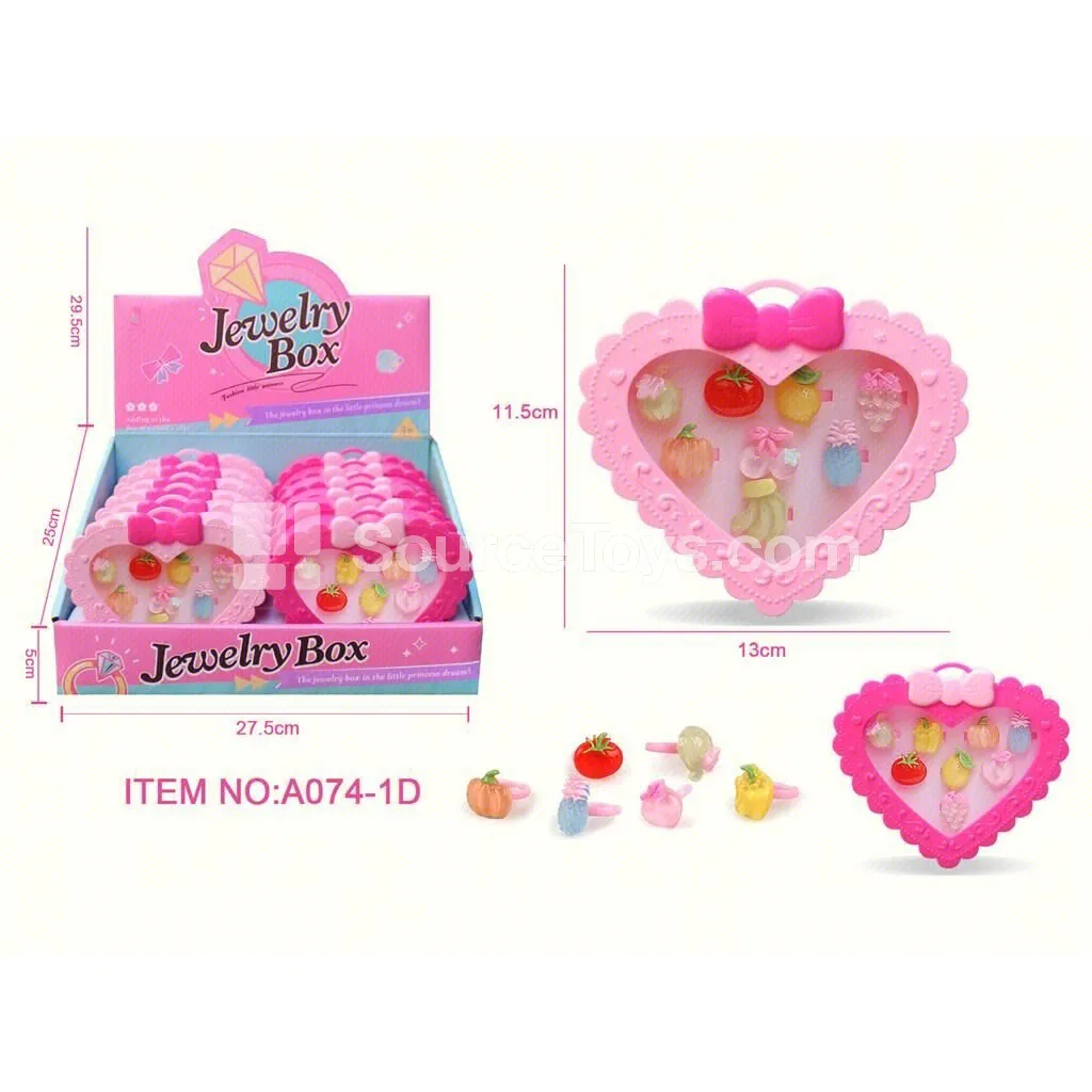Cartoon Fruit Rings 12pcs Pretend-Play Toy