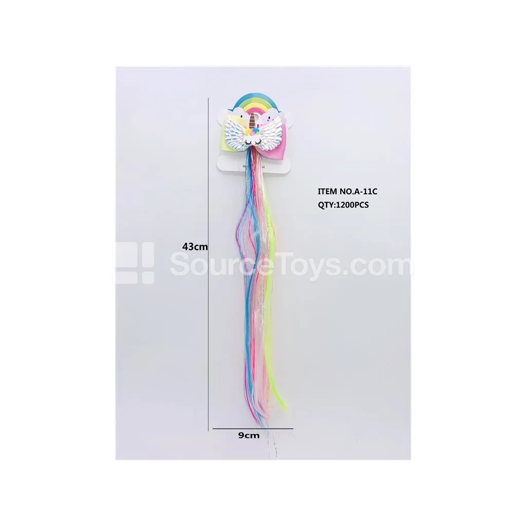 Unicorn Wig Clip Pretend-Play Costume Accessory