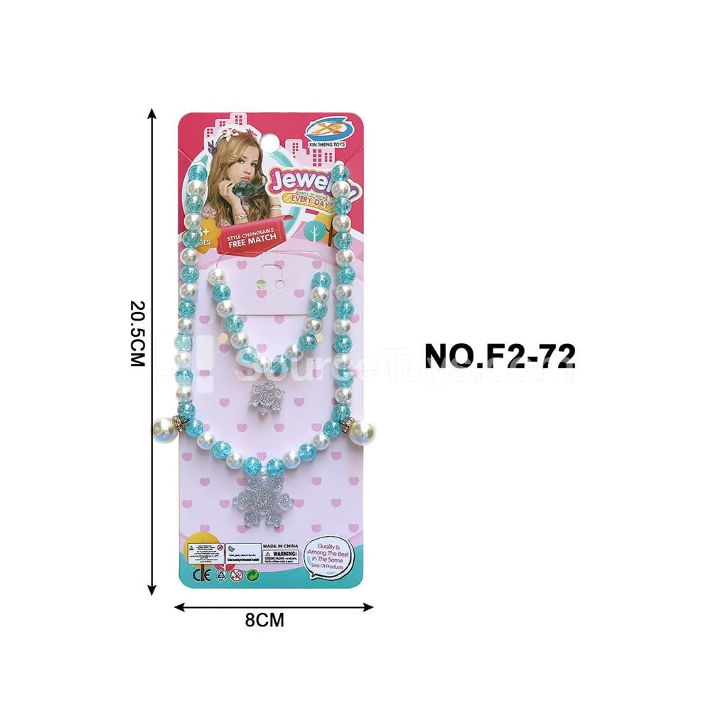 style Necklace 2-Piece Set Dress-up Pretend Play