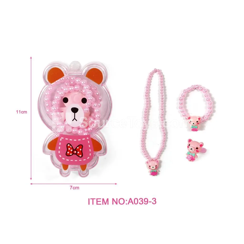 Bear Box Necklace and Ring Set Bear Box Necklace and Ring Set