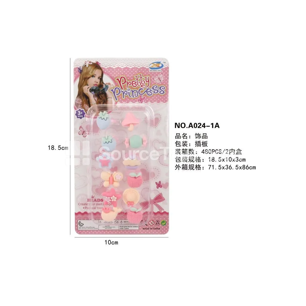 Fashion Jewelry Rings for Girls Pretend Play