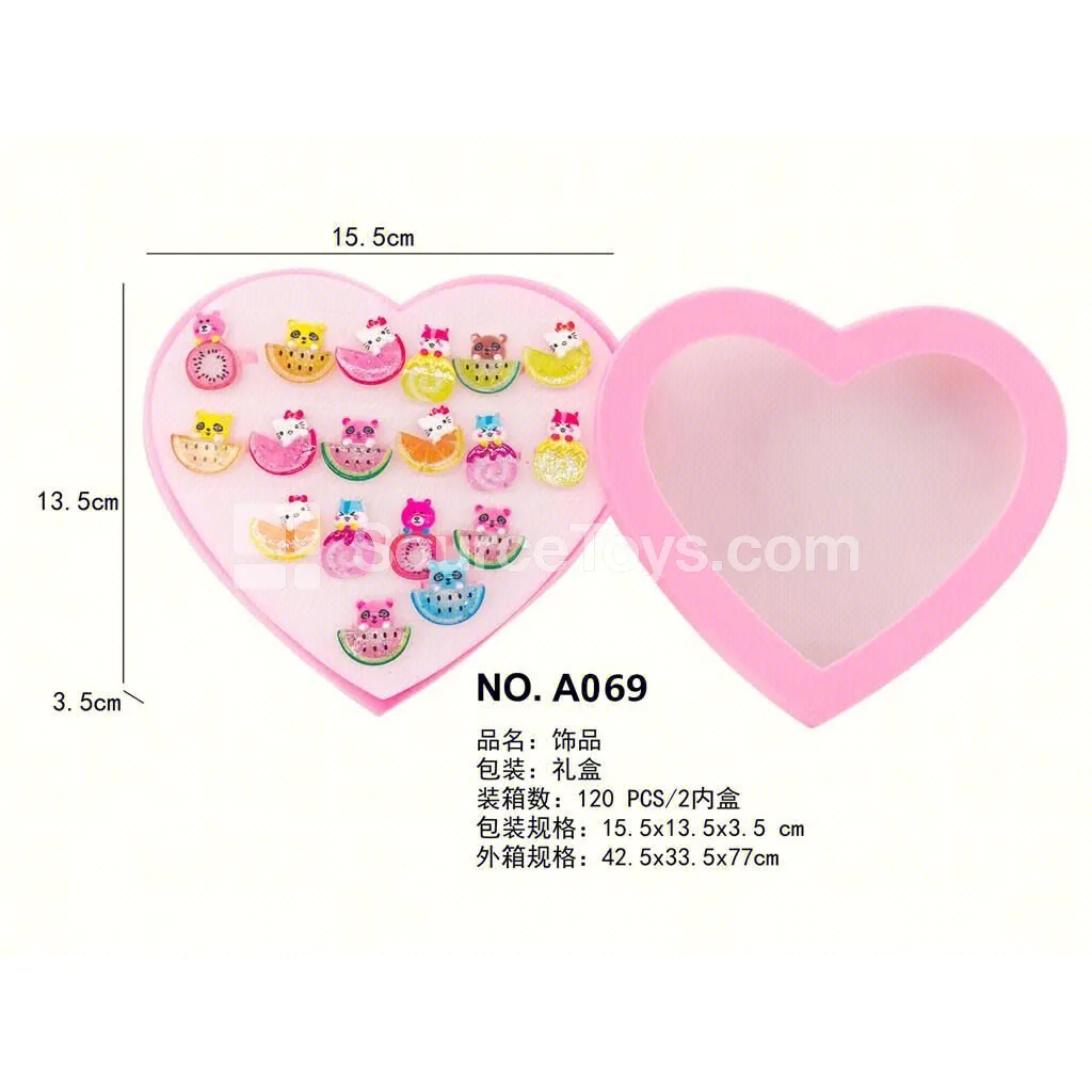 Cartoon Fruit Rings Toy Cartoon Fruit Rings Toy