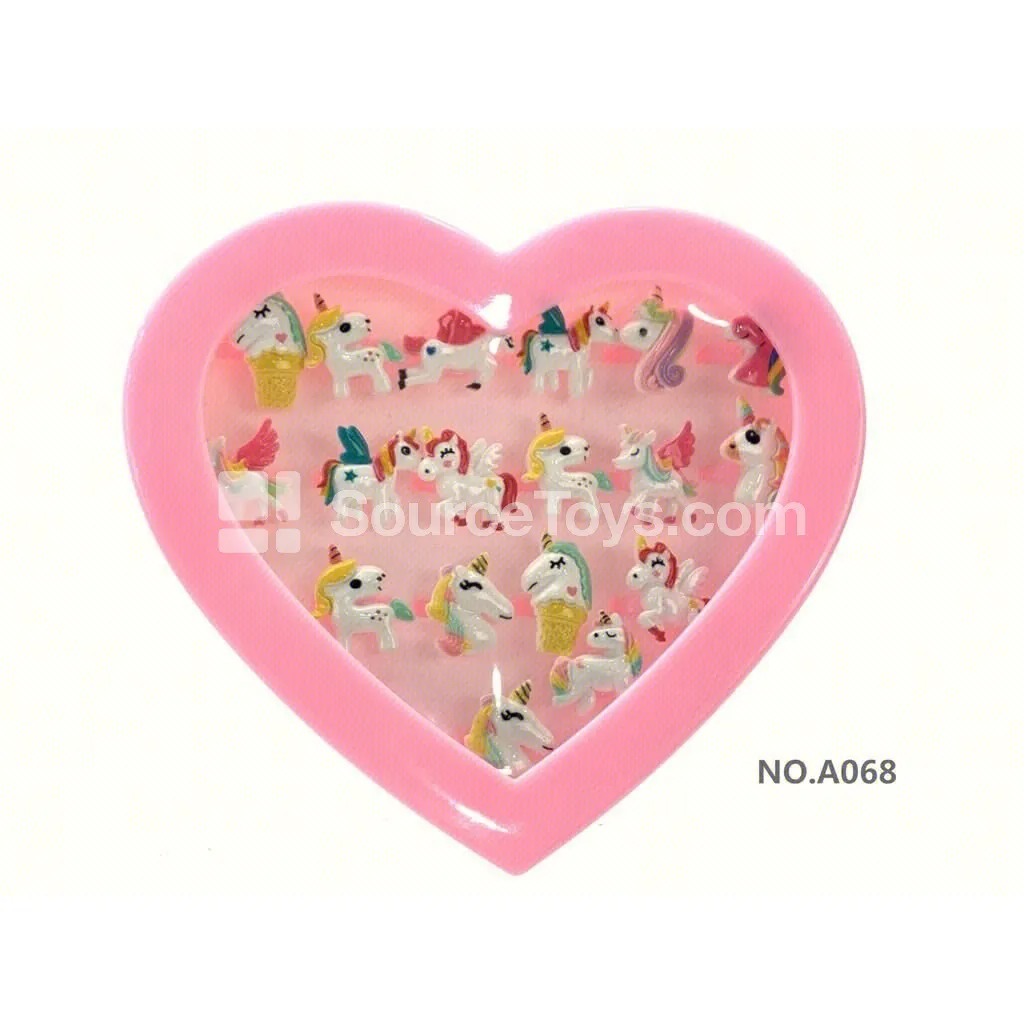 Fashion Doll Pretend-Play Toy – Unicorn Ring Jewelry Set