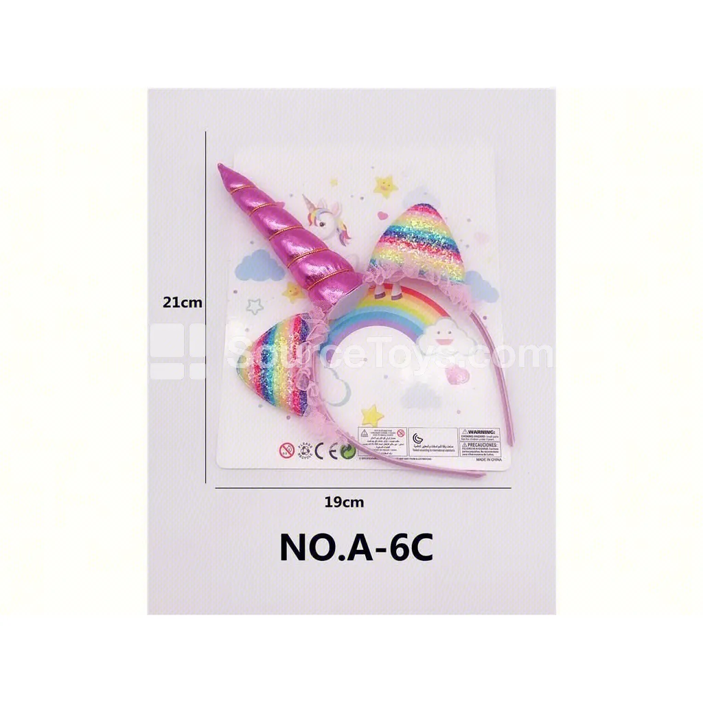 Girls’ Fashion Accessory Unicorn Headband Pretend-Play Role-Play Girls’ Fashion Accessory Unicorn Headband Pretend-Play Role-Play