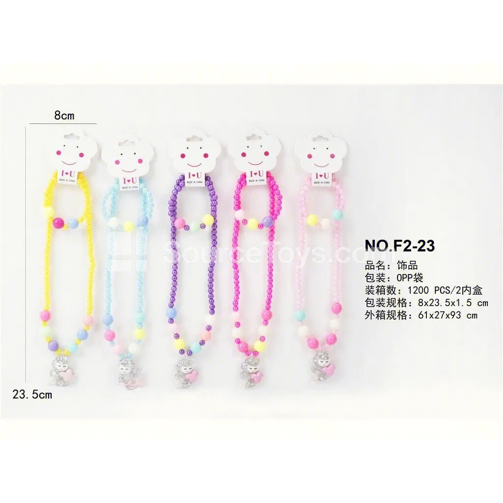 Girls’ Accessory Mermaid Necklace 2-Piece Set Pretend-Play Jewelry