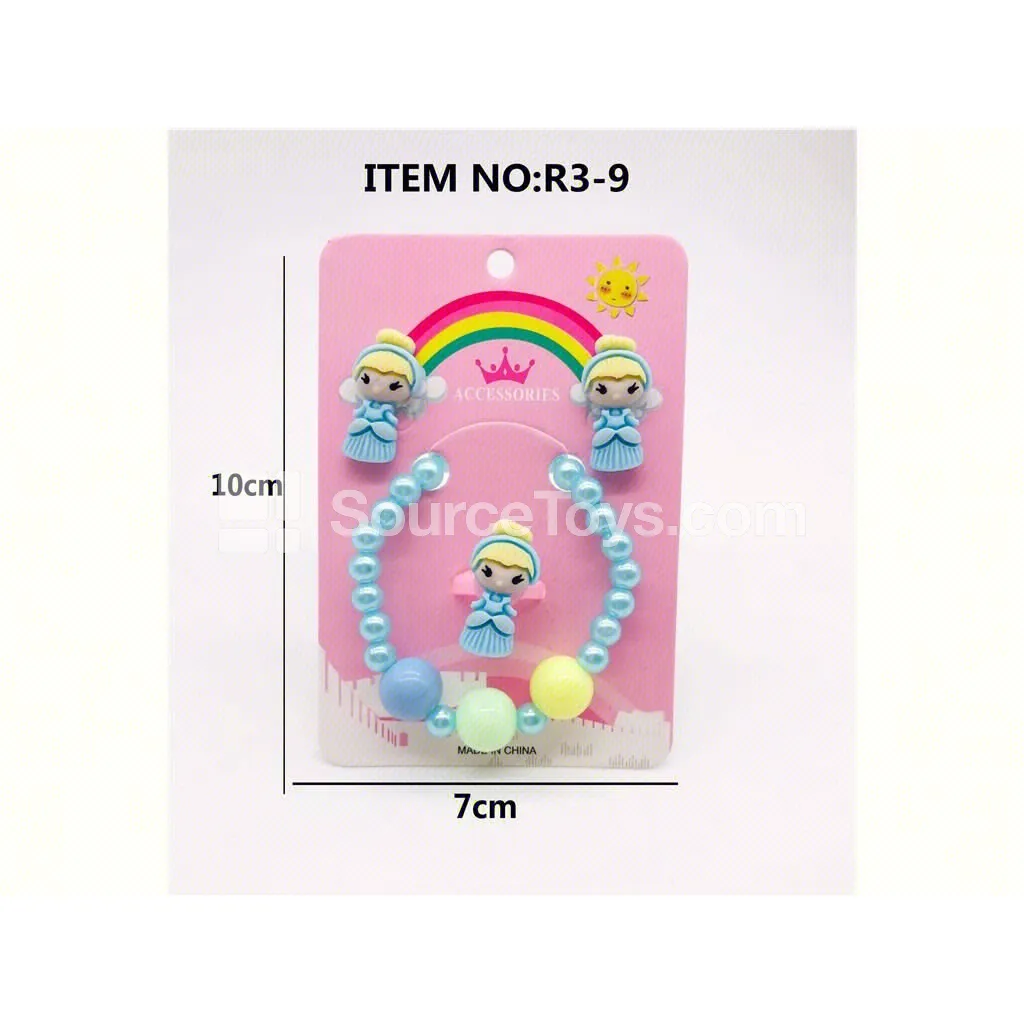 Girls’ Earring Jewelry Set Pretend-Play Toy
