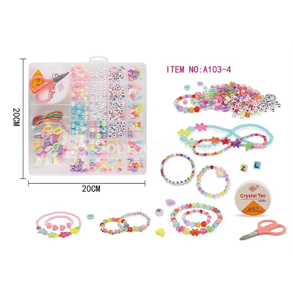 Girls’ Jewelry DIY 26-Grid Bead Box Rainbow Beads Kids Craft Creative Gift Girls’ Jewelry DIY 26-Grid Bead Box Rainbow Beads Kids Craft Creative Gift
