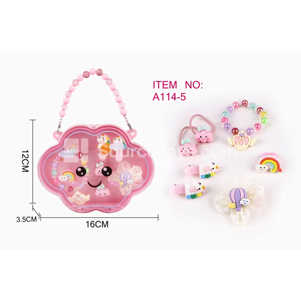 Cloud Handbag Necklace Unicorn Set / Bracelet / Hair Ties / Hair Clips Cloud Handbag Necklace Unicorn Set / Bracelet / Hair Ties / Hair Clips