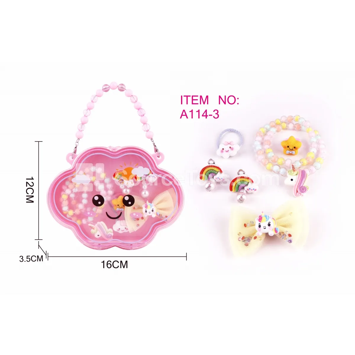 Girls’ Fashion Accessory Set – Cloud Handbag Necklace Unicorn Set / Necklace / Hair Clip / Ear Clip Role Play Girls’ Fashion Accessory Set – Cloud Handbag Necklace Unicorn Set / Necklace / Hair Clip / Ear Clip Role Play