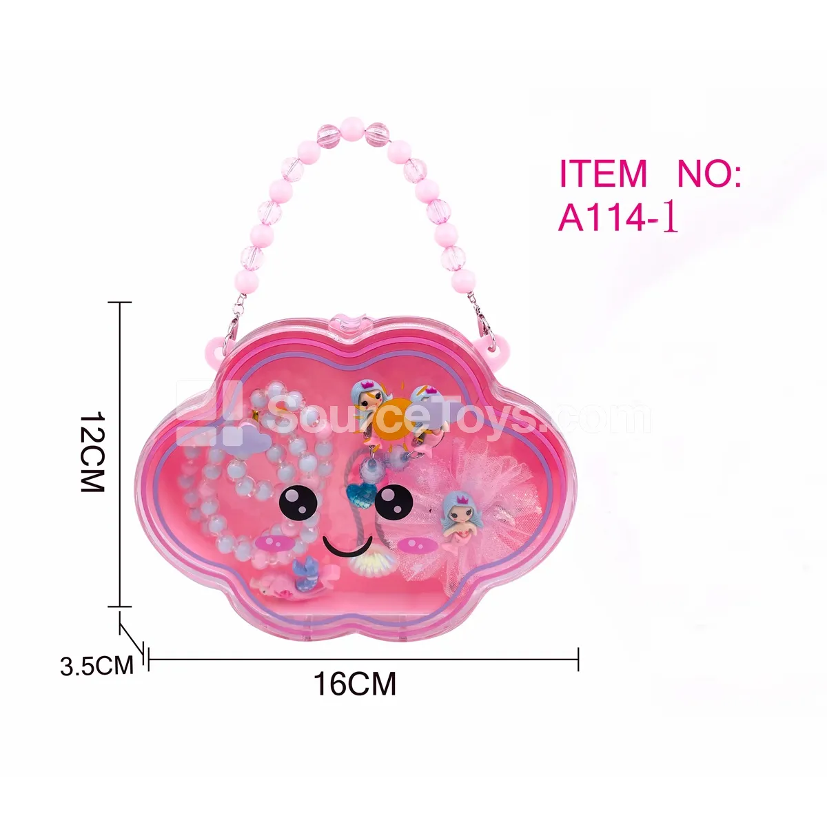 Fashion Jewelry Pretend-Play Set for Girls – Cloud Handbag Necklace Mermaid Set / Necklace / Hair Clip / Ear Clip Fashion Jewelry Pretend-Play Set for Girls – Cloud Handbag Necklace Mermaid Set / Necklace / Hair Clip / Ear Clip