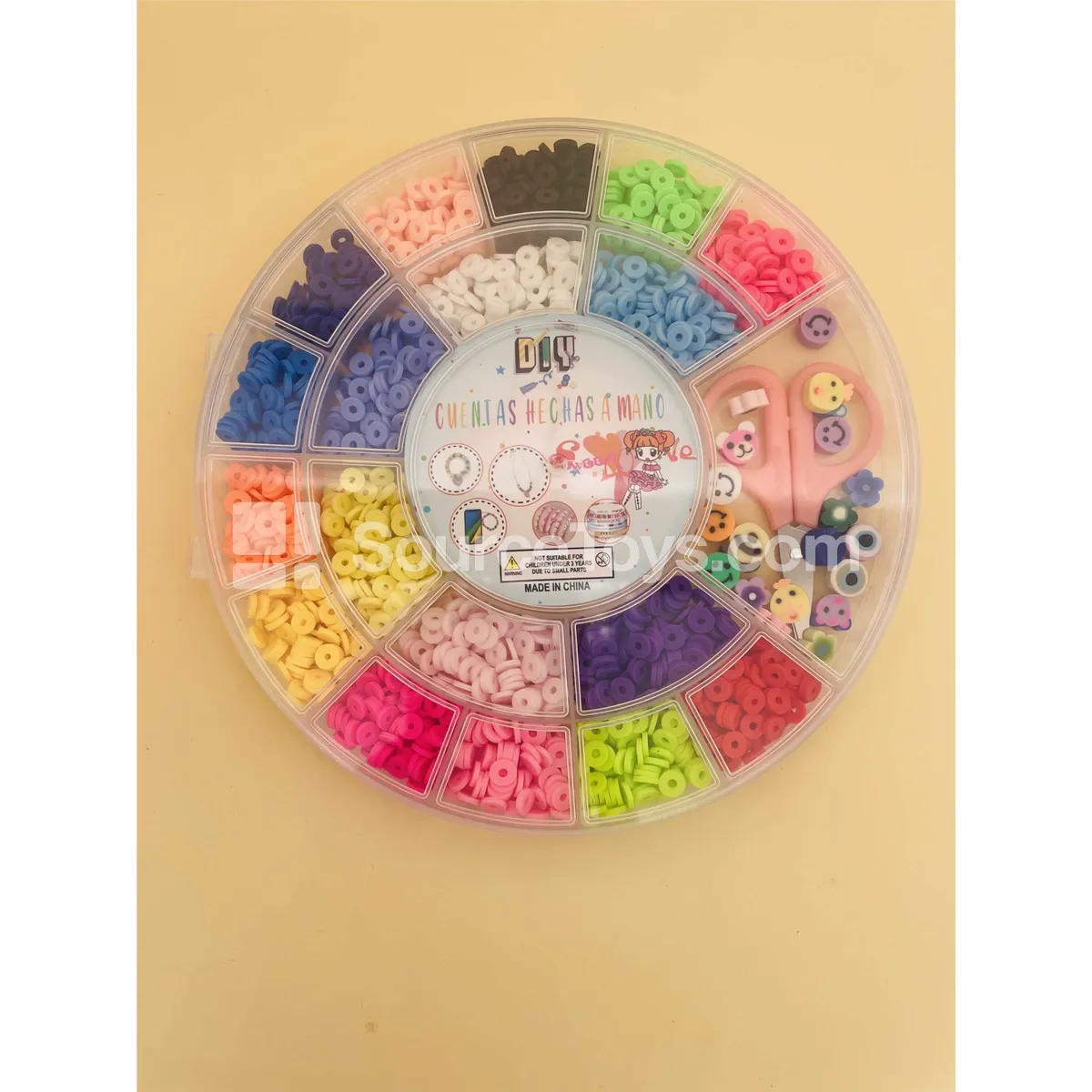 Rainbow Color Beads DIY Craft Kit with Storage Box Rainbow Color Beads DIY Craft Kit with Storage Box