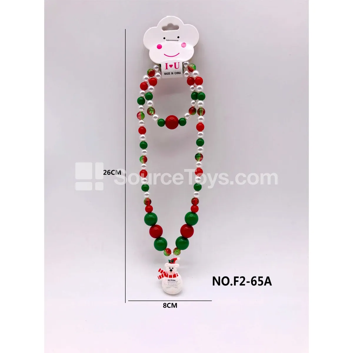 Girls’ Dress-Up Christmas Necklace 2-Piece Set Pretend-Play Toy Girls’ Dress-Up Christmas Necklace 2-Piece Set Pretend-Play Toy