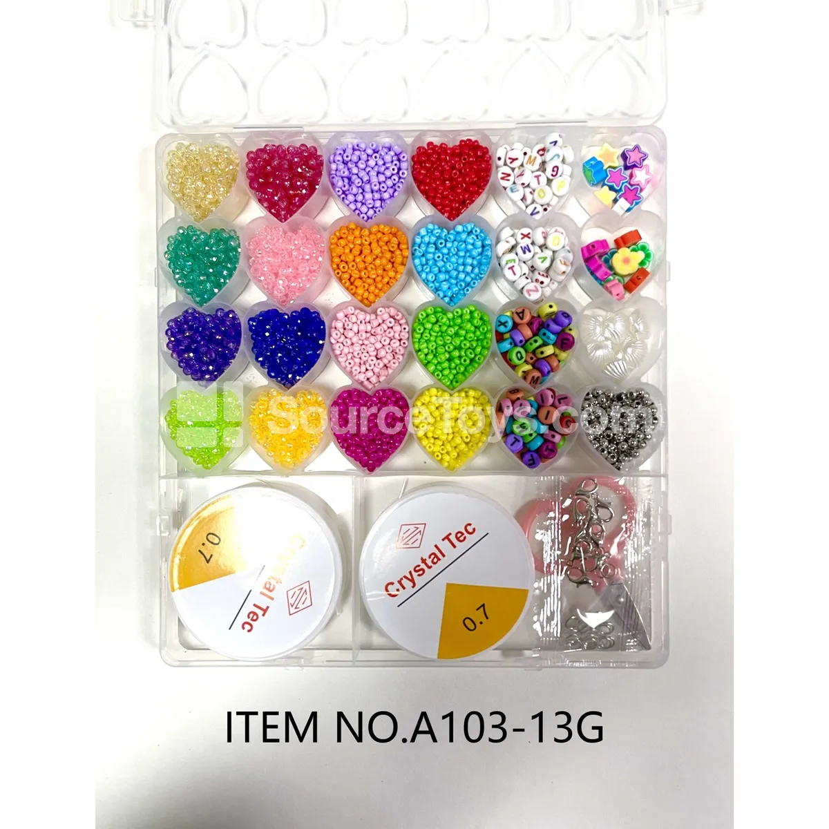 Girls’ 26-Grid Heart-Shaped DIY Bead Box / Seed Beads + Alphabet Beads Rainbow Color Beads for Kids Craft Girls’ 26-Grid Heart-Shaped DIY Bead Box / Seed Beads + Alphabet Beads Rainbow Color Beads for Kids Craft