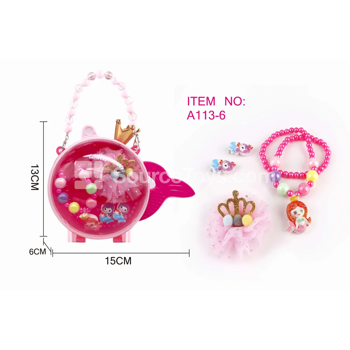 Girls’ Pretend-Play Fashion Accessory Handbag Set of 6 Girls’ Pretend-Play Fashion Accessory Handbag Set of 6