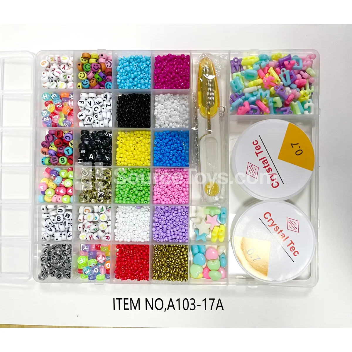 Girls’ 29-Grid DIY Bead Jewelry Making Kit Girls’ 29-Grid DIY Bead Jewelry Making Kit