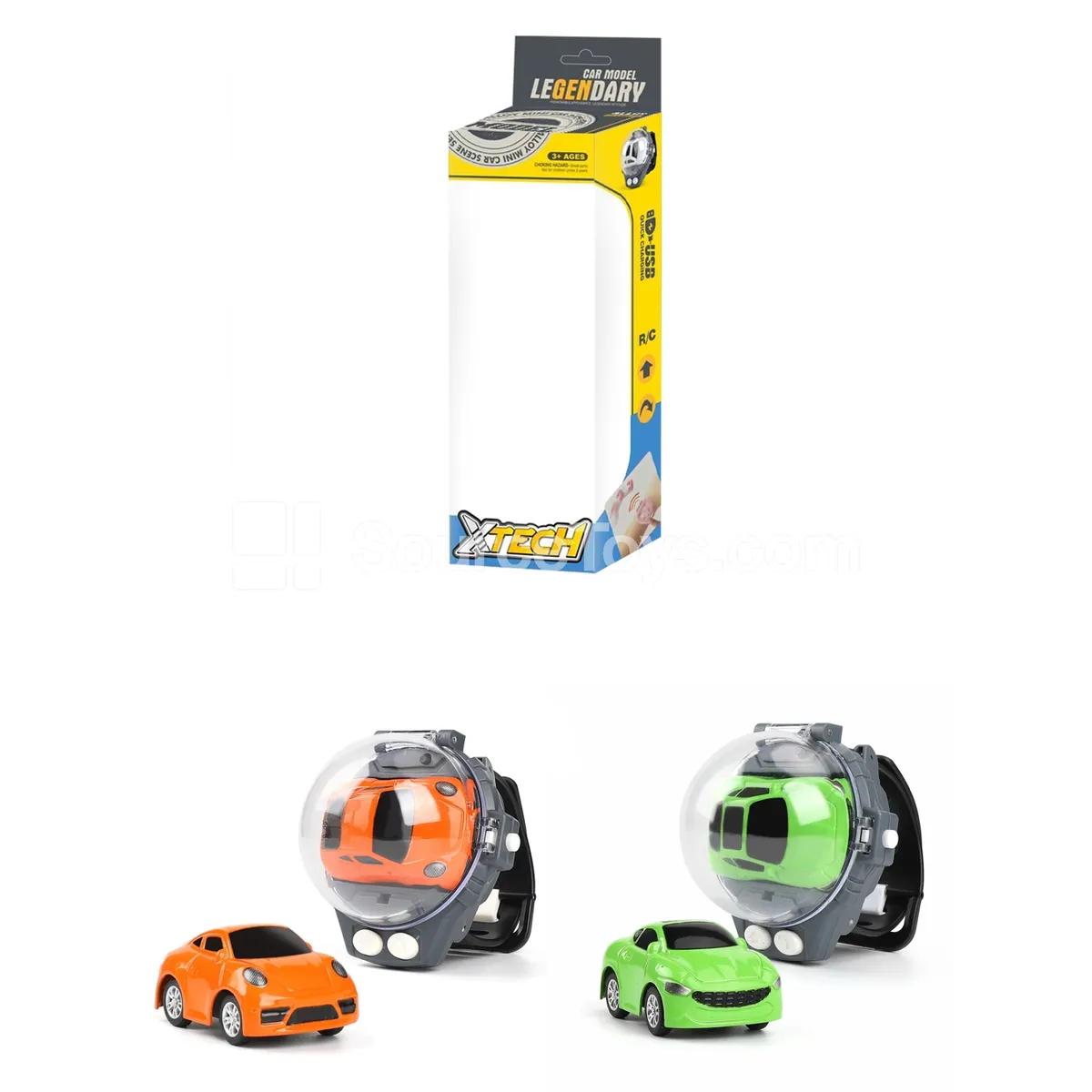 Alloy Remote Control Car with Watch Controller, Rechargeable