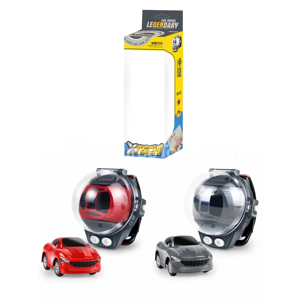Alloy Remote Control Car with Watch Controller, Rechargeable