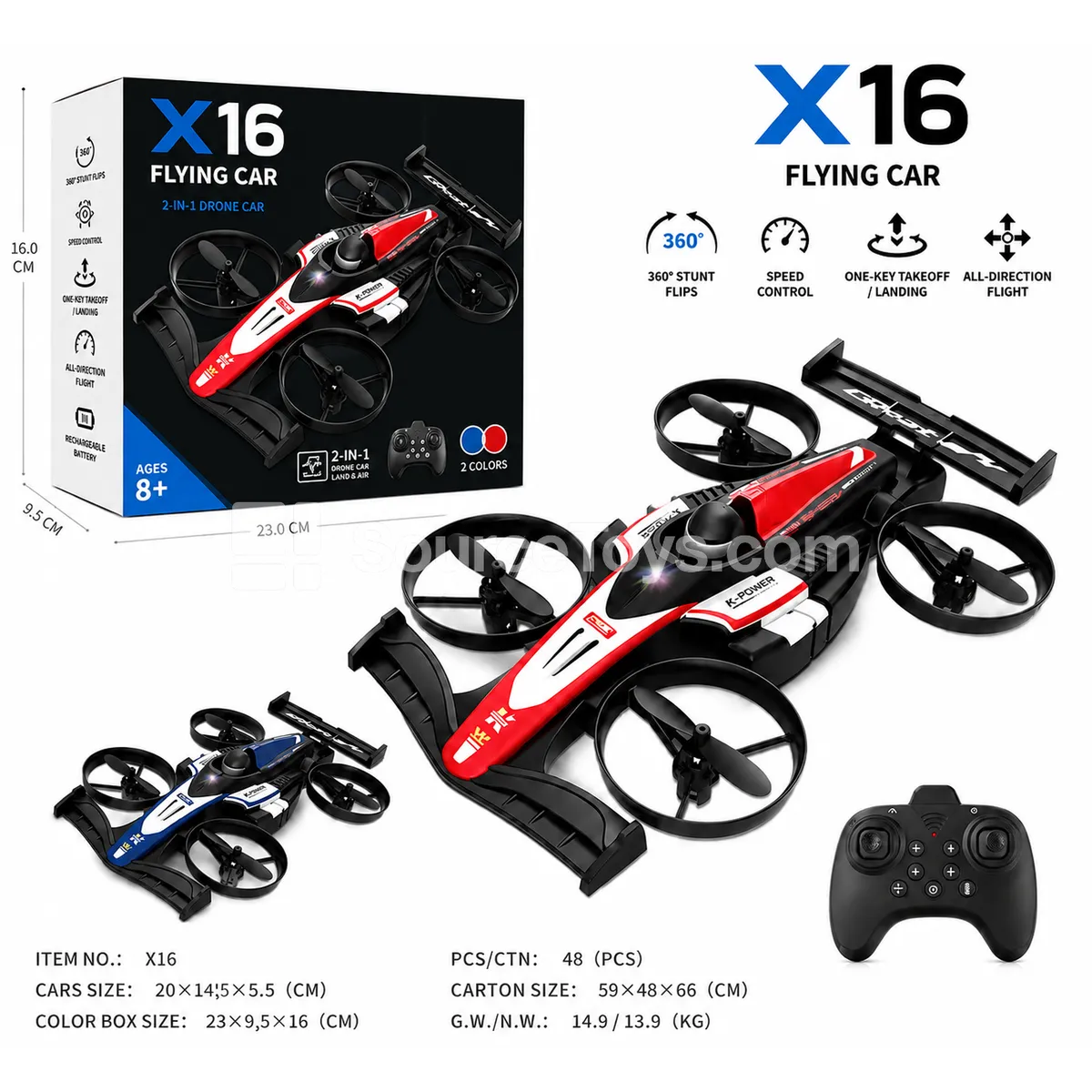 Remote Control Drone Quadcopter Flying Car
