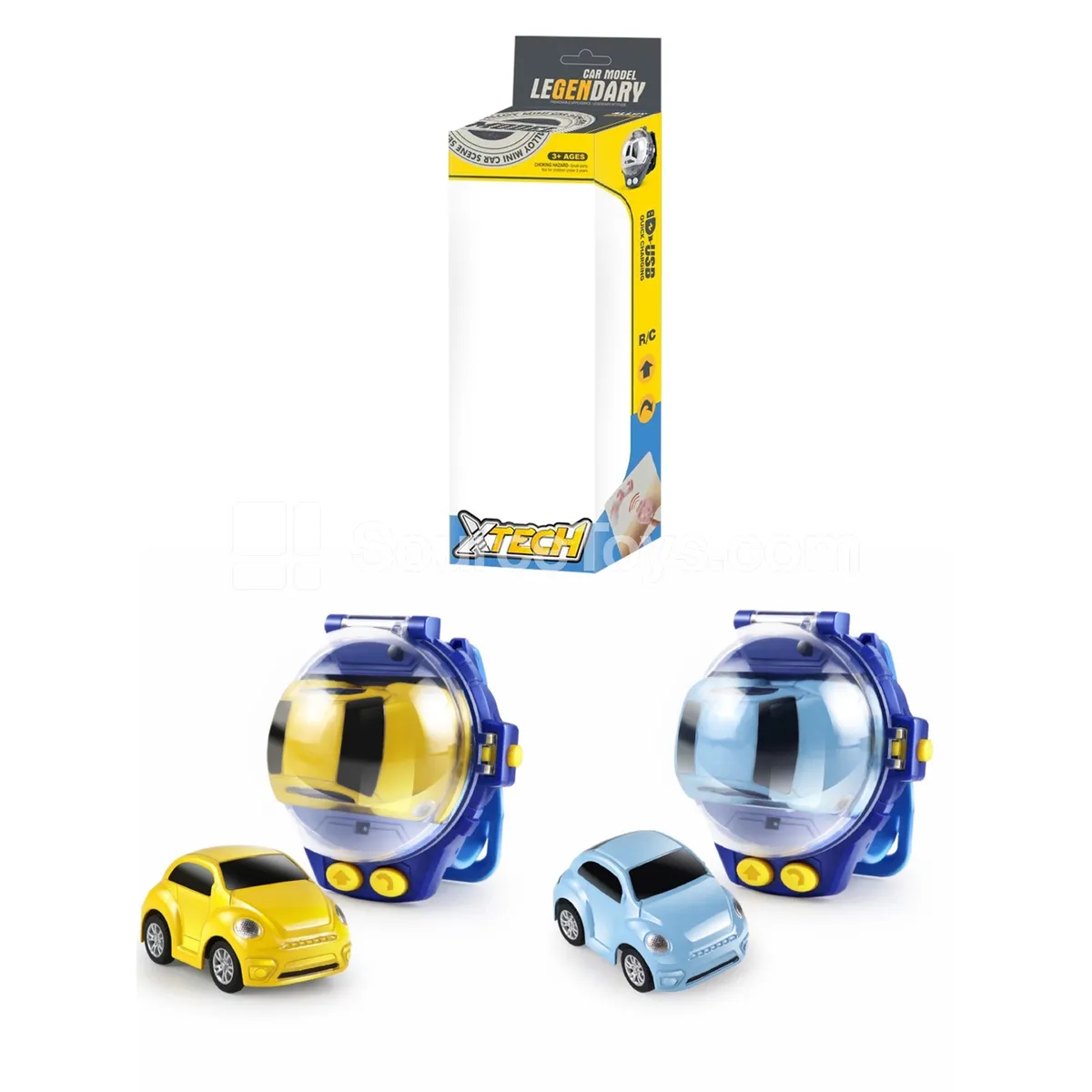 Alloy Remote Control Car with Watch Controller, Rechargeable