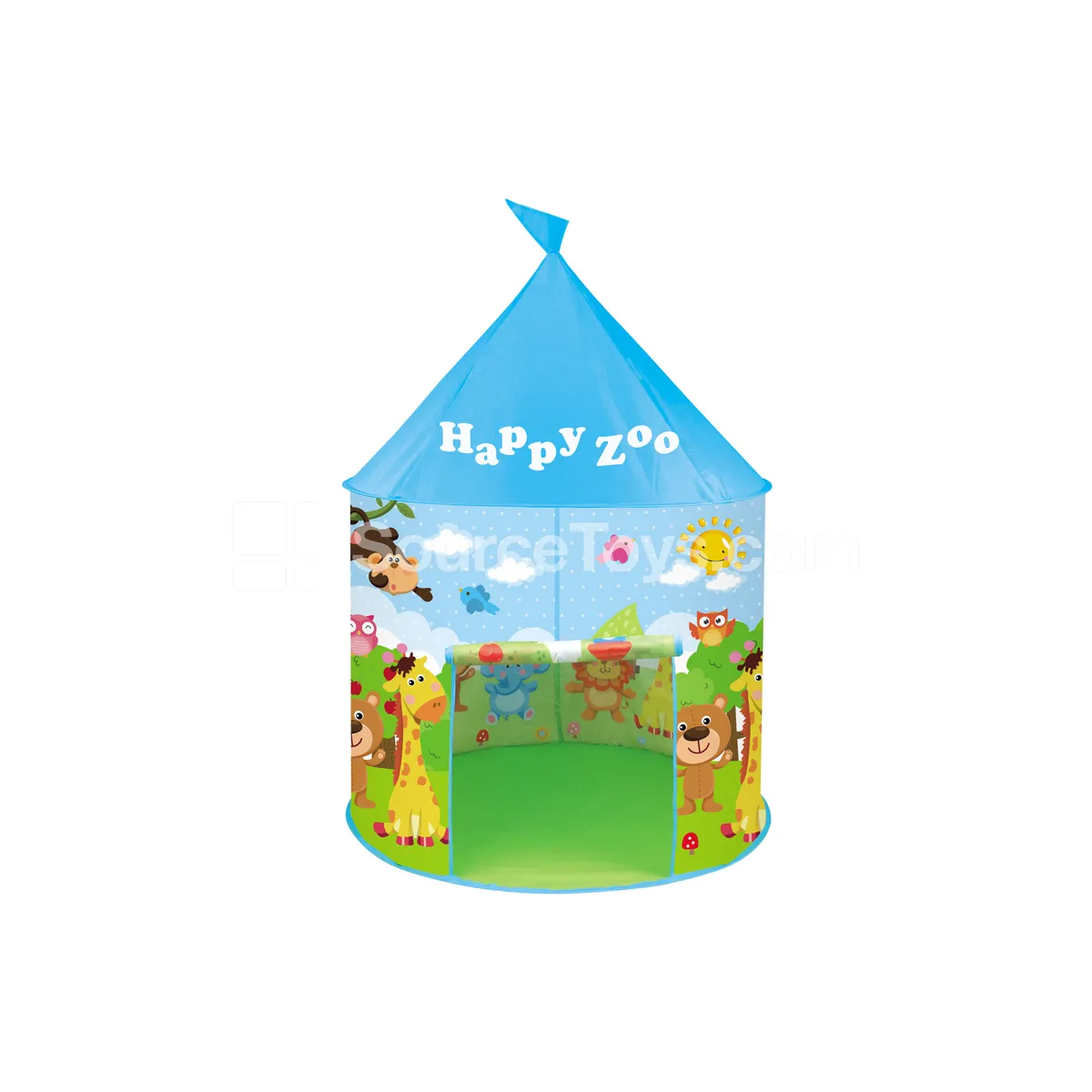 Cartoon Happy Zoo Play Tent