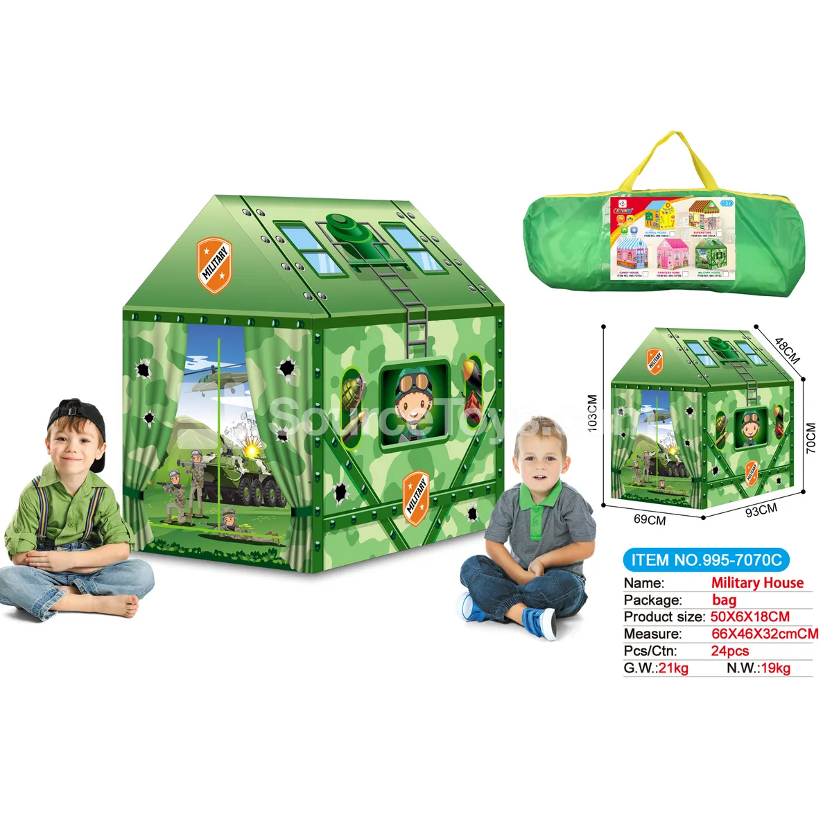 Military-Themed Play Tent