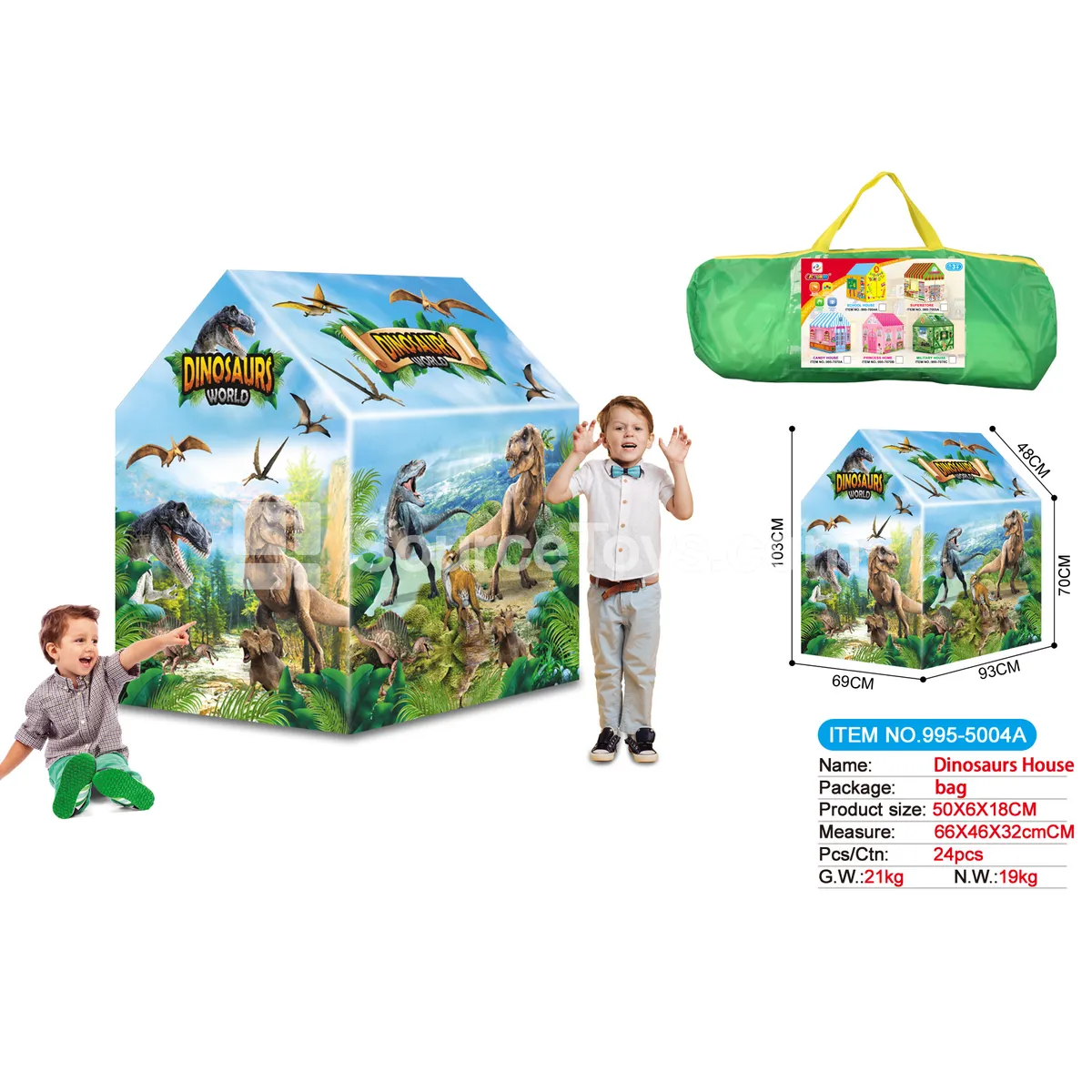 Dinosaur World Play Tent