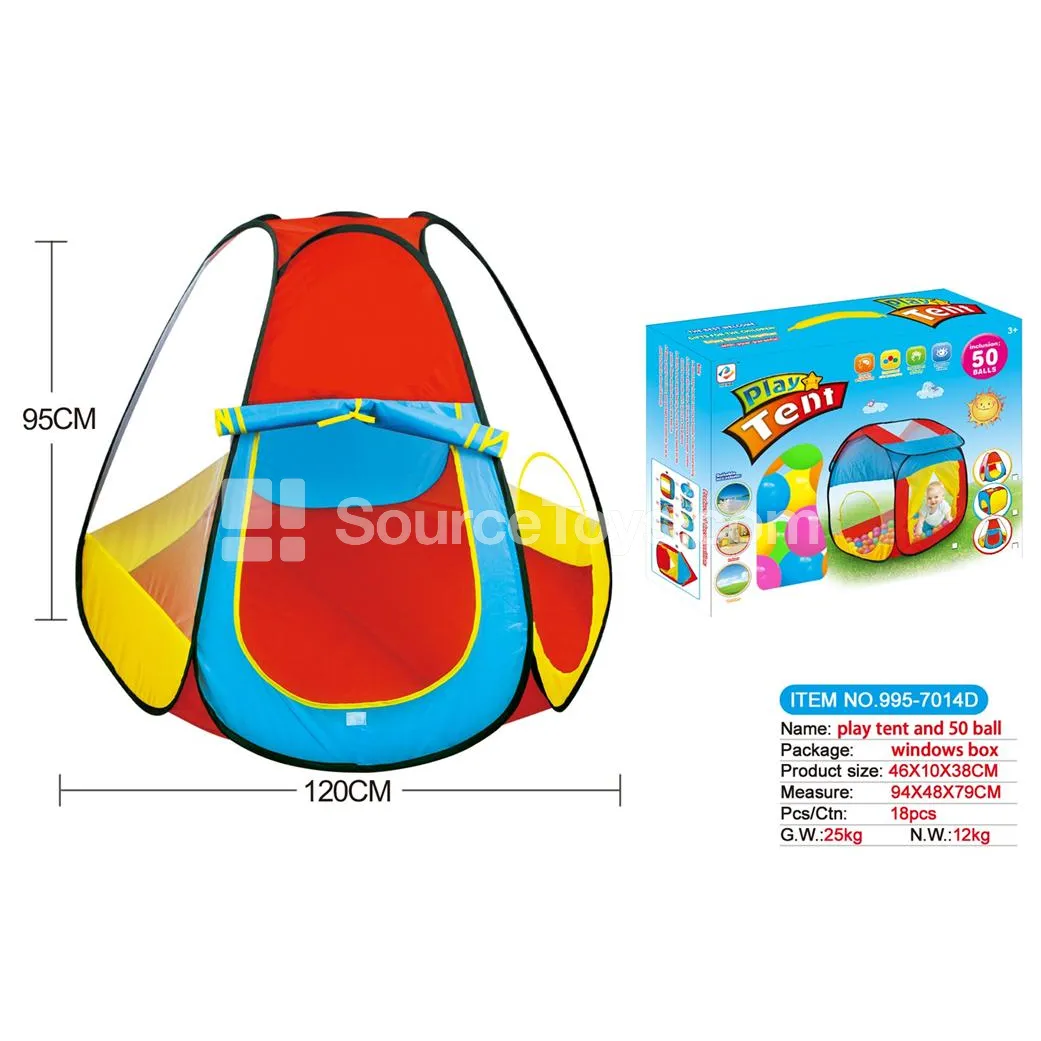 Play Tent with 50 Ocean Balls