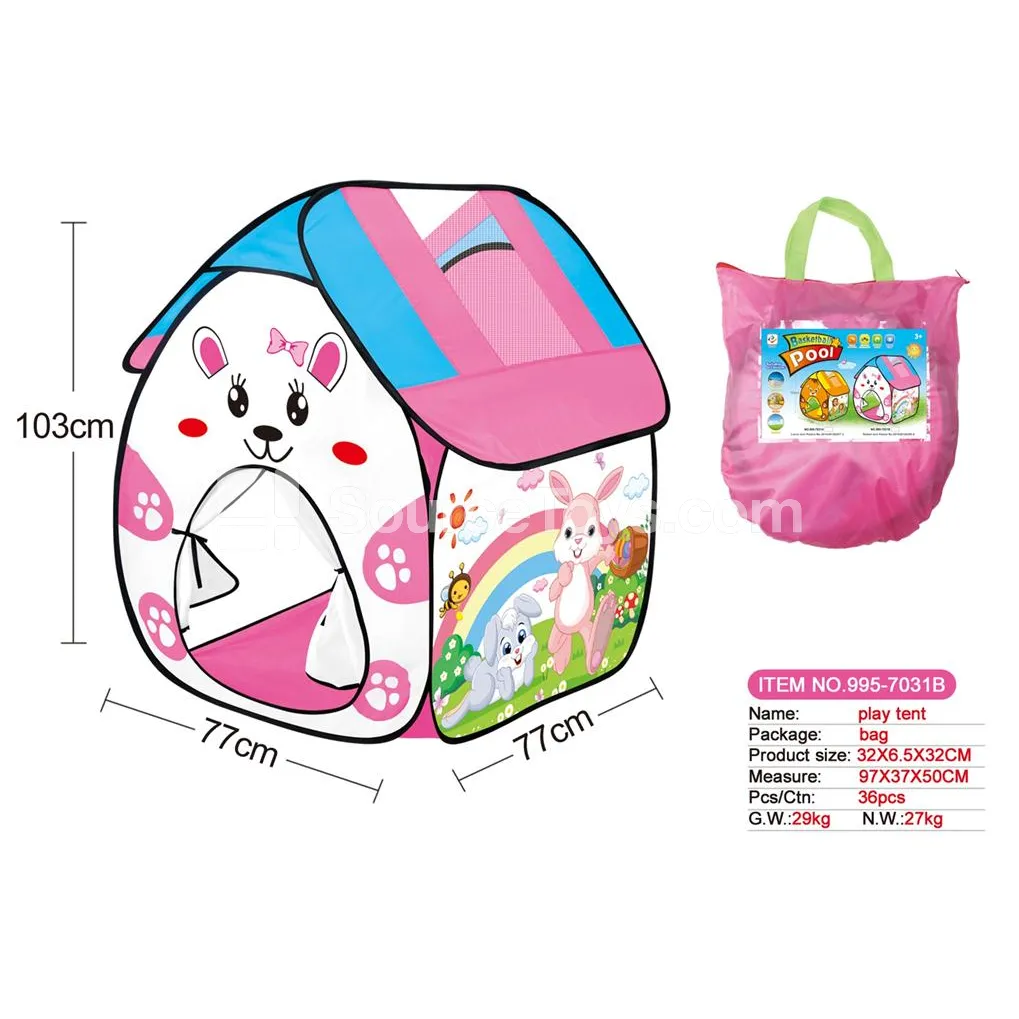 Cartoon Rabbit Play Tent Playhouse