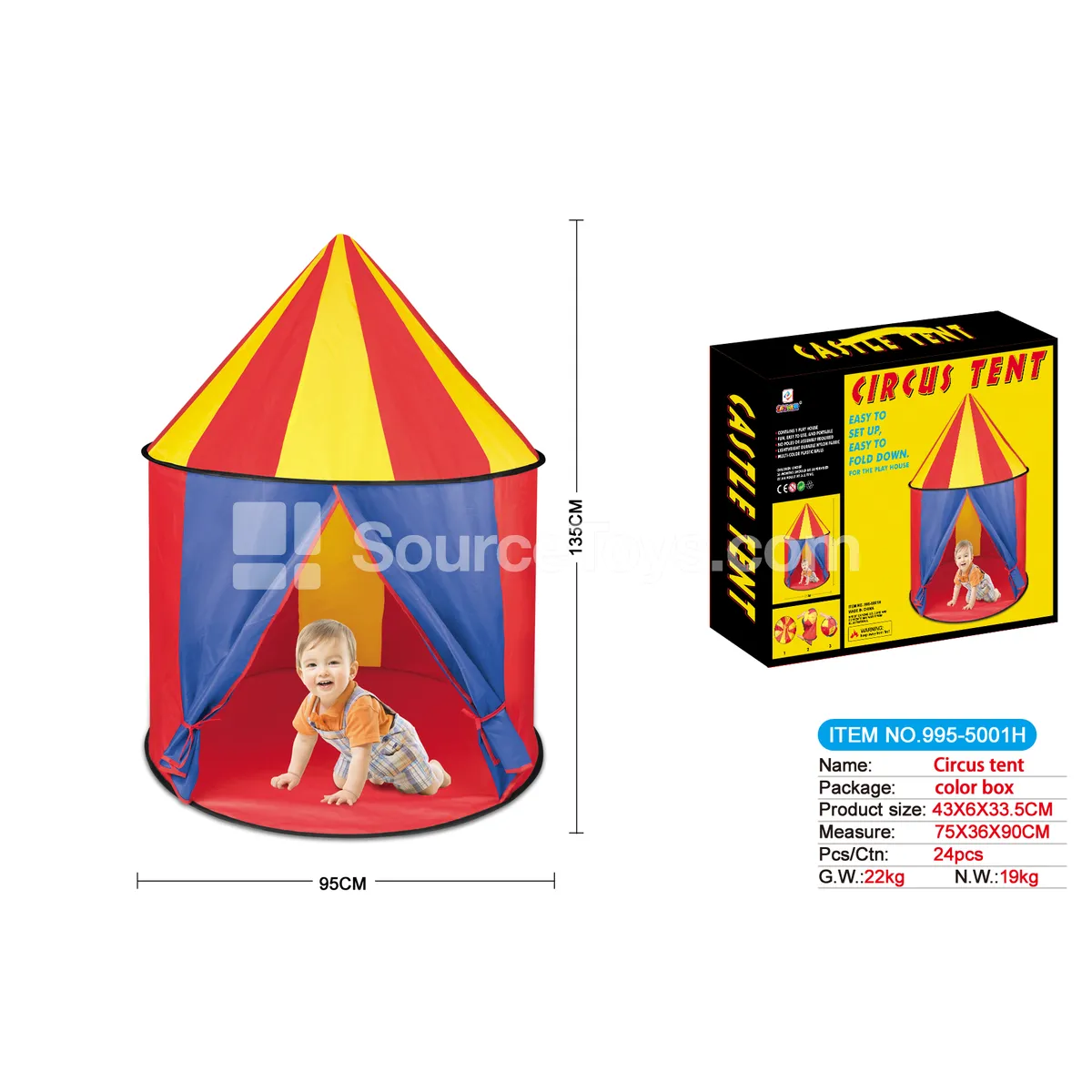 Castle and Yurt Play Tent