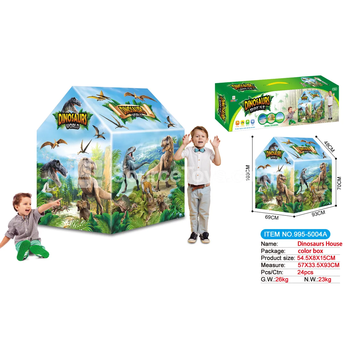 Dinosaur World Play Tent