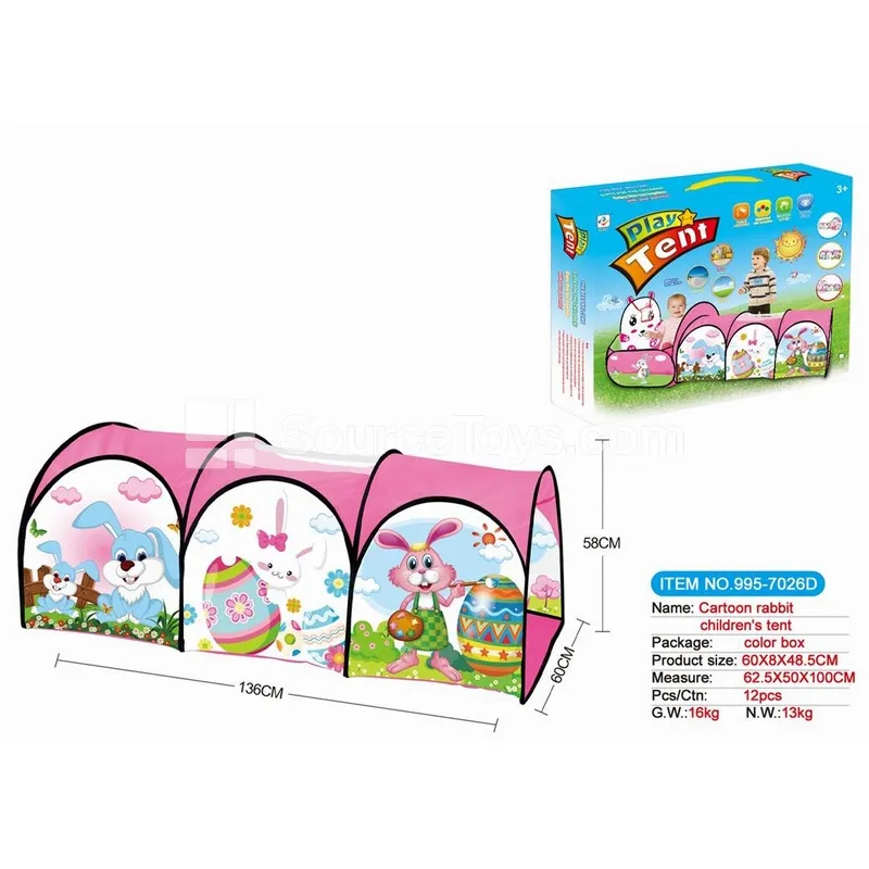 Cartoon Rabbit Tunnel Crawl Tube