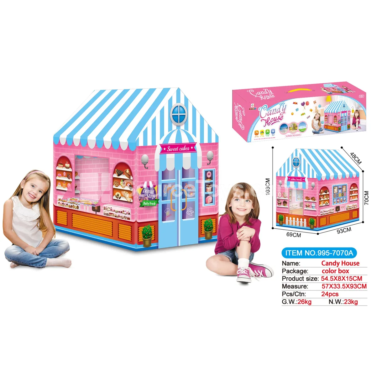 Candy House Play Tent