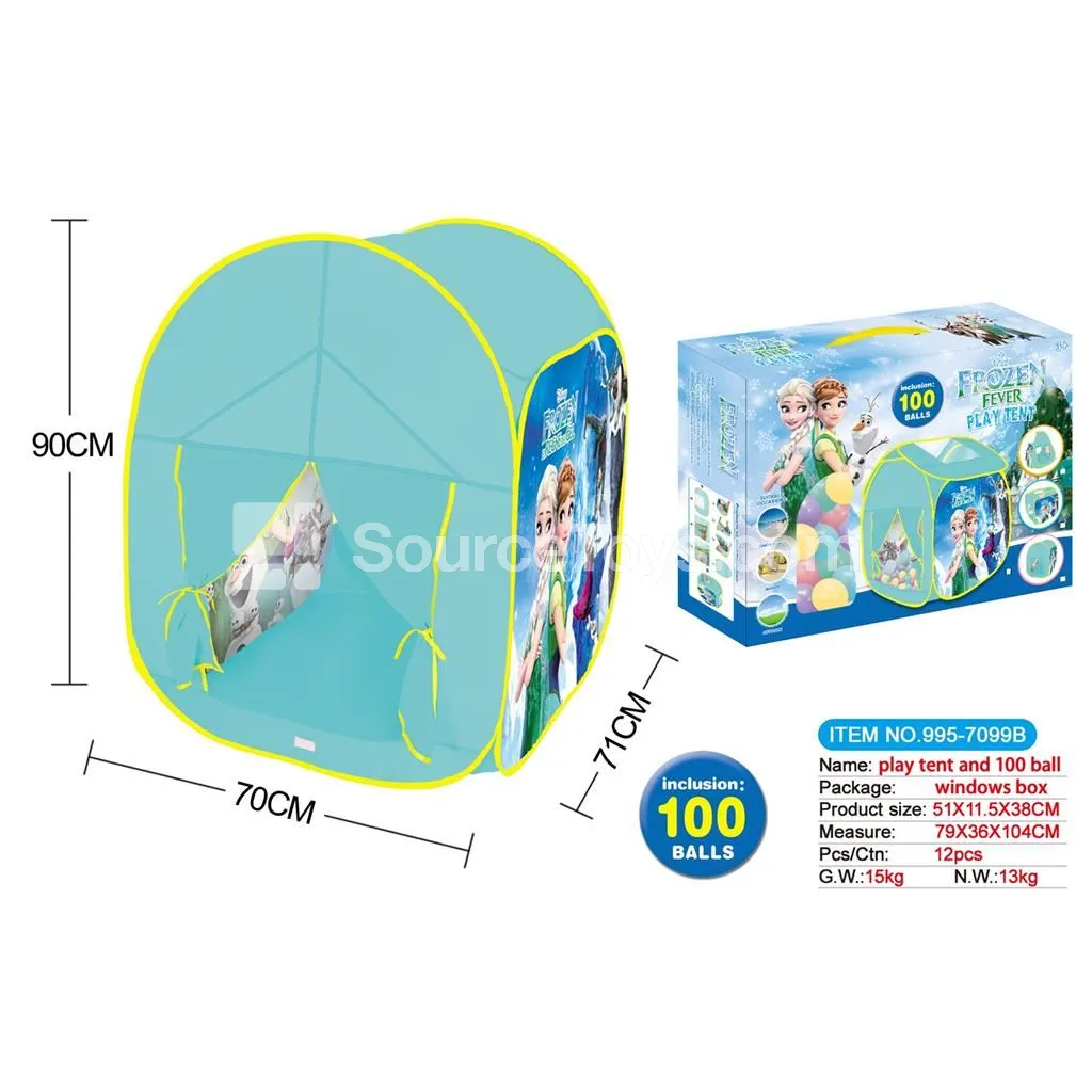 Play Tent with 100 Ocean Balls