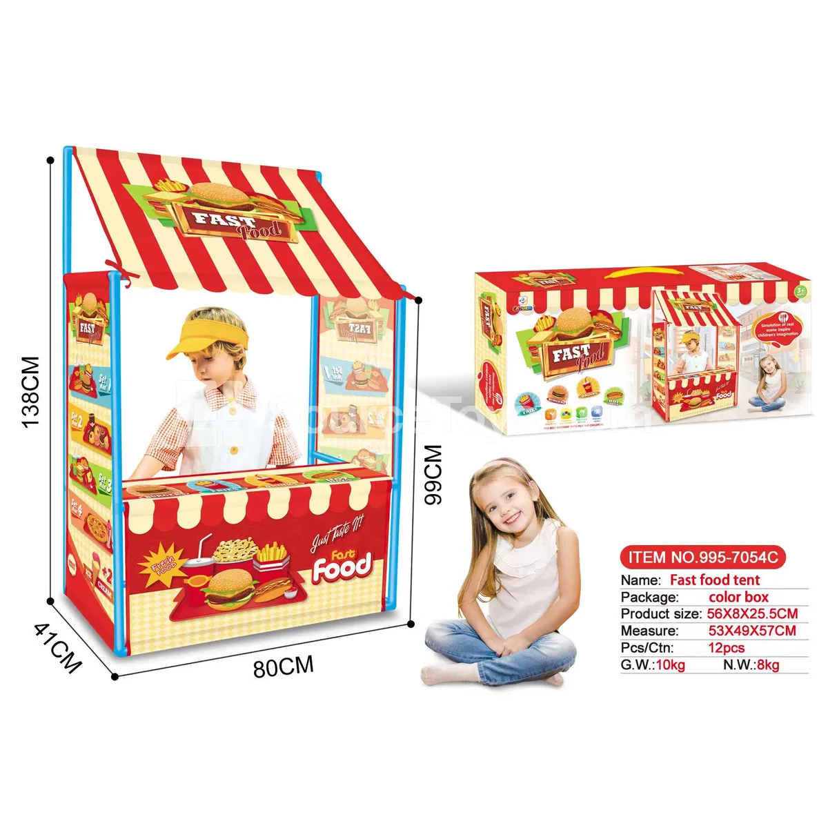 Fast Food Shop Pretend-Play Toy