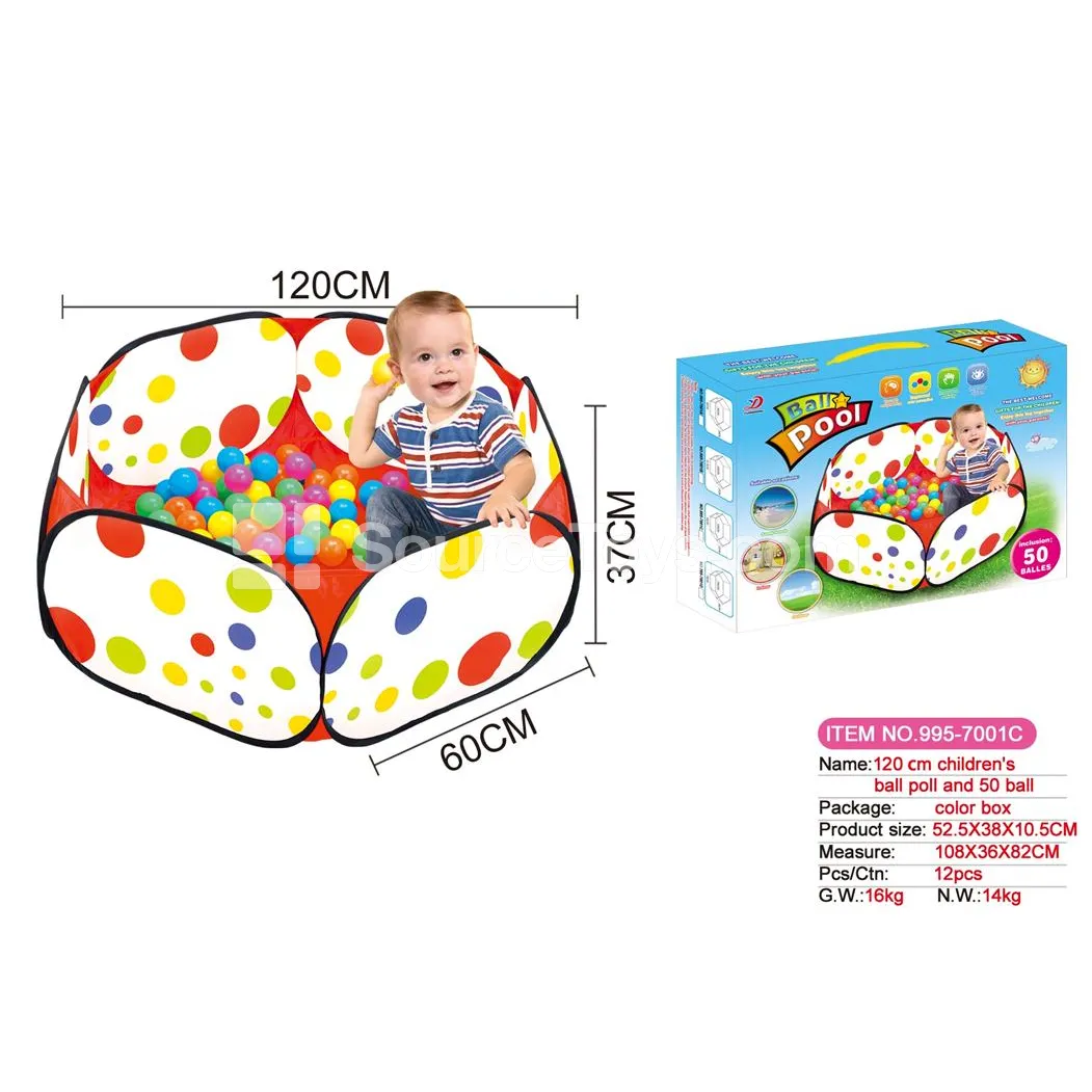 1.2m Ball Pit with 50 pcs 6cm Ocean Balls 1.2m Ball Pit with 50 pcs 6cm Ocean Balls