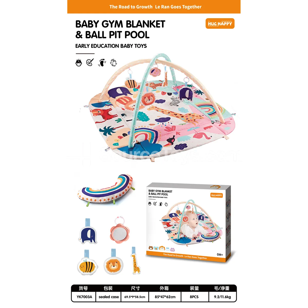Pink 5-in-1 Baby Play Crawling Mat with 20 Balls Pink 5-in-1 Baby Play Crawling Mat with 20 Balls