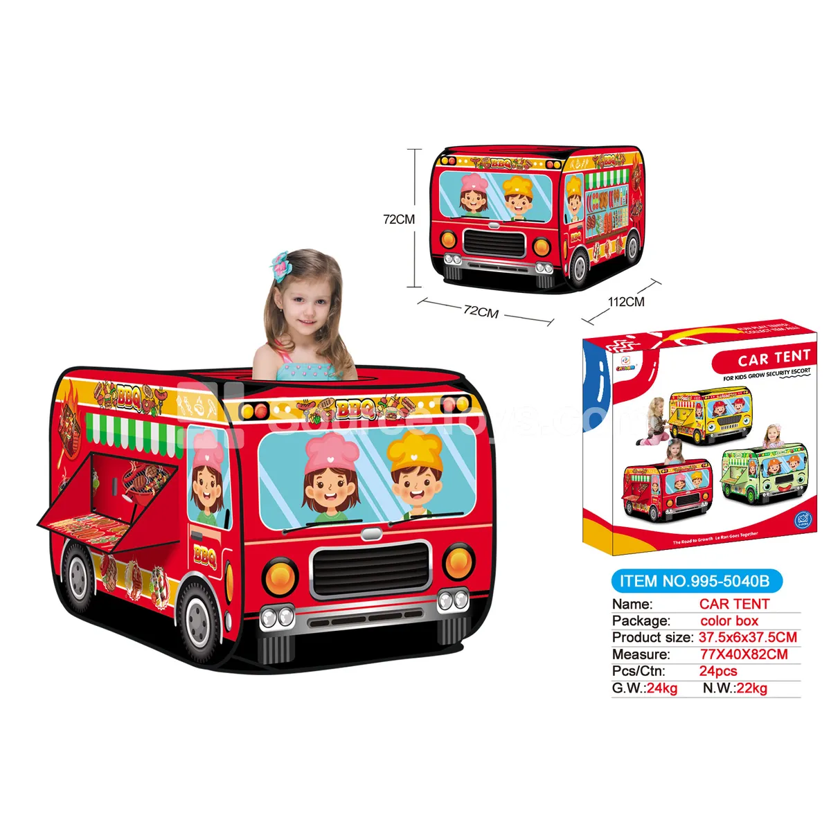 BBQ Tent Ride-On Toy