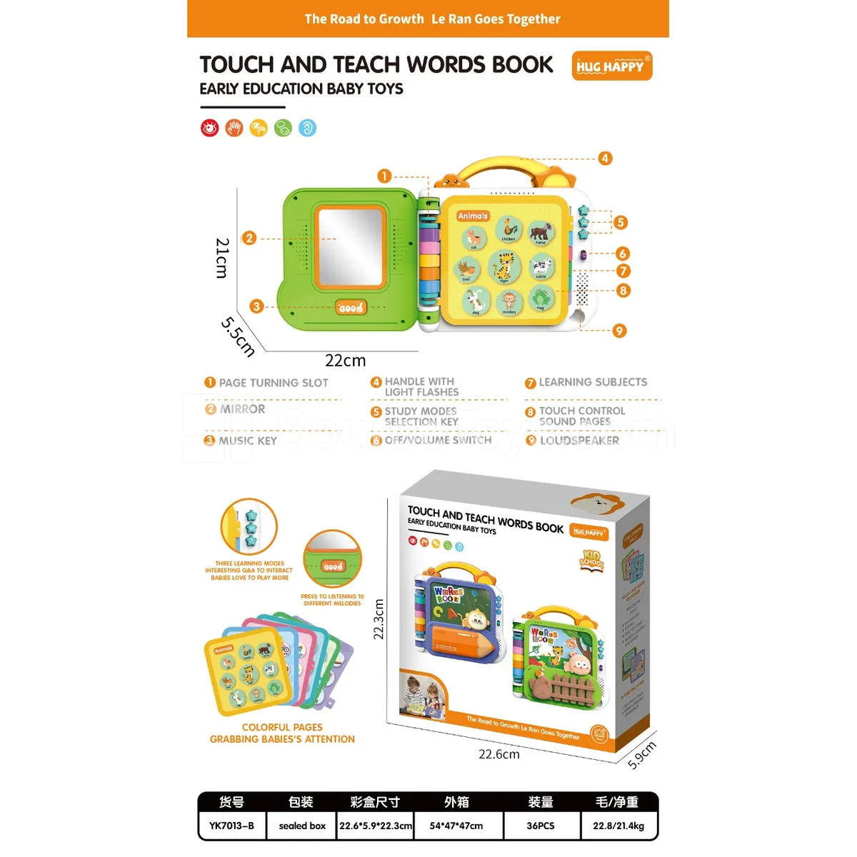 Early Education Story Book (requires 3 x 1.5V AA batteries, not included) Early Education Story Book (requires 3 x 1.5V AA batteries, not included)