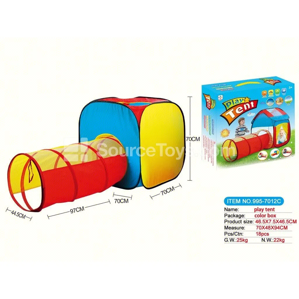 2-in-1 Playhouse with Tunnel Crawl Tube 2-in-1 Playhouse with Tunnel Crawl Tube