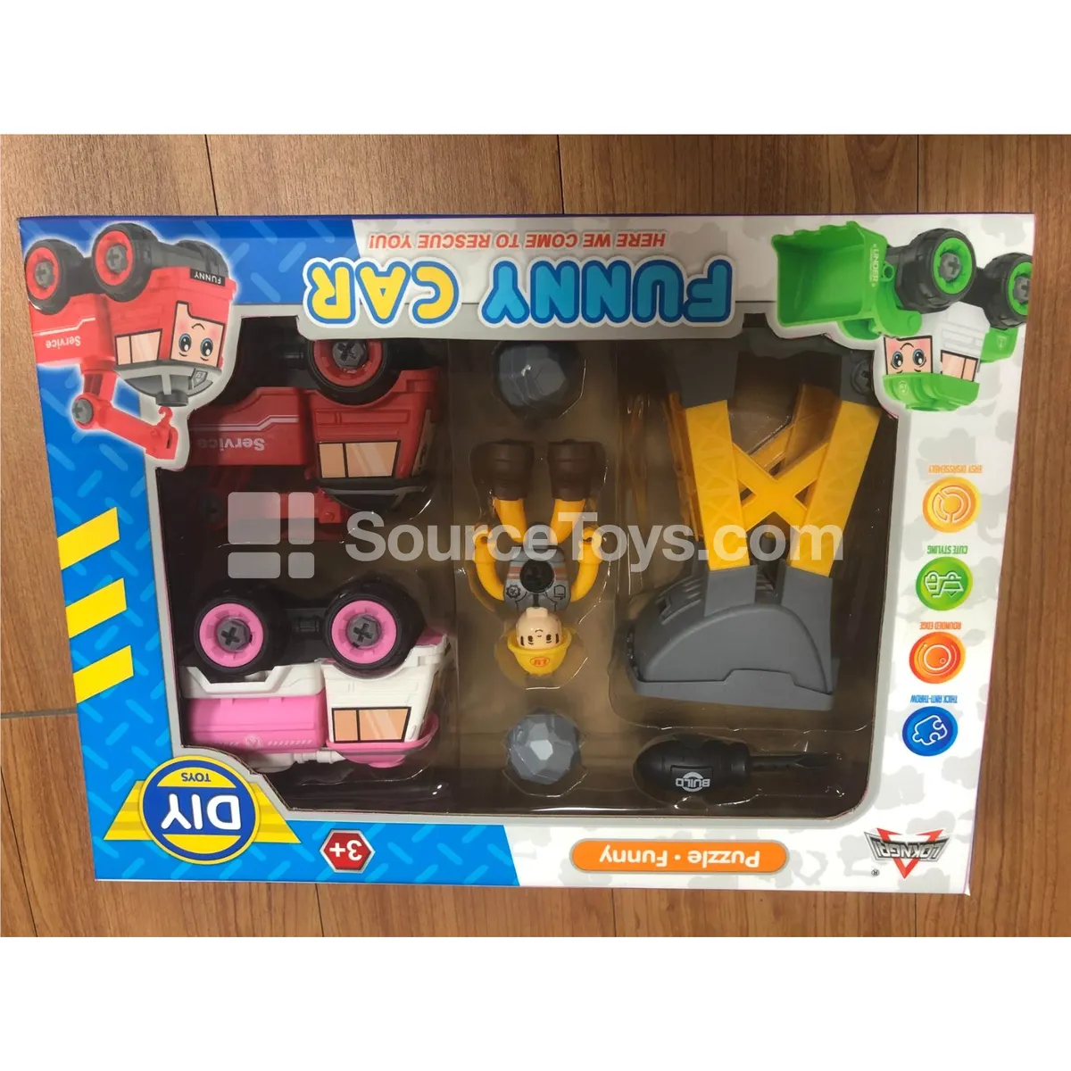 DIY 2-Piece Cartoon Vehicle Set DIY 2-Piece Cartoon Vehicle Set