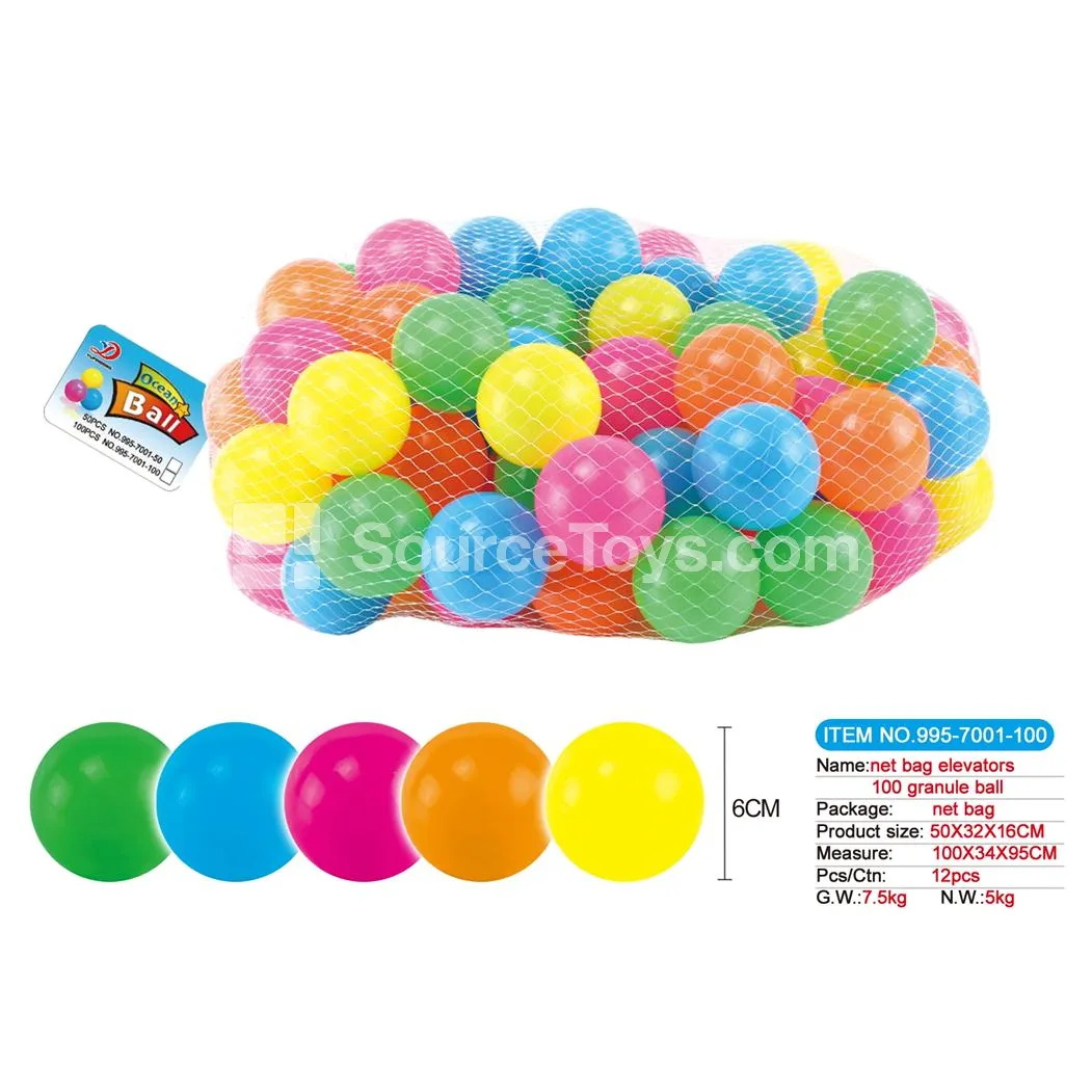 Mesh Bag Hang Tag 100-Piece 6cm Ocean Balls Mesh Bag Hang Tag 100-Piece 6cm Ocean Balls