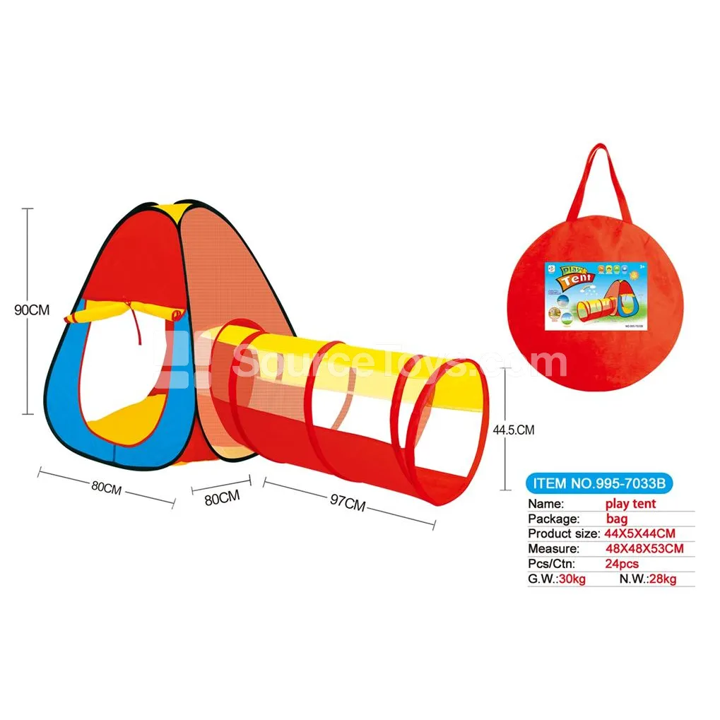 2-in-1 tent with connecting tunnel crawl tube 2-in-1 tent with connecting tunnel crawl tube